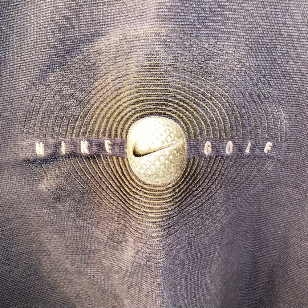 Vintage 90s Nike Golf Embroidered Pullover Thermal Sweatshirt Adult XL Black - Picture 5 of 10